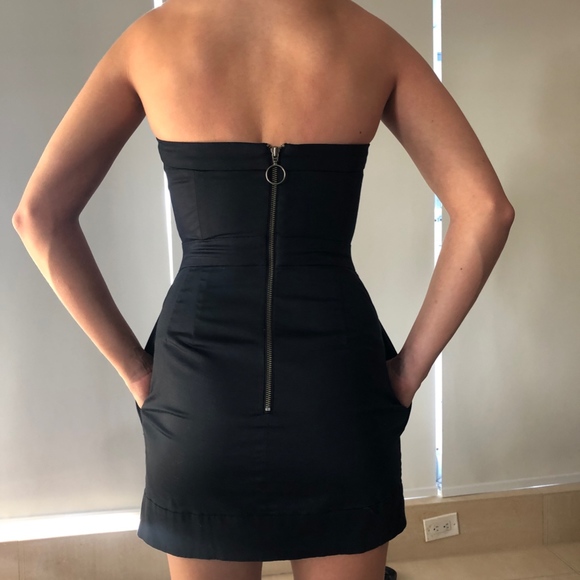 French Connection Strapless Black Dress - Picture 3 of 3